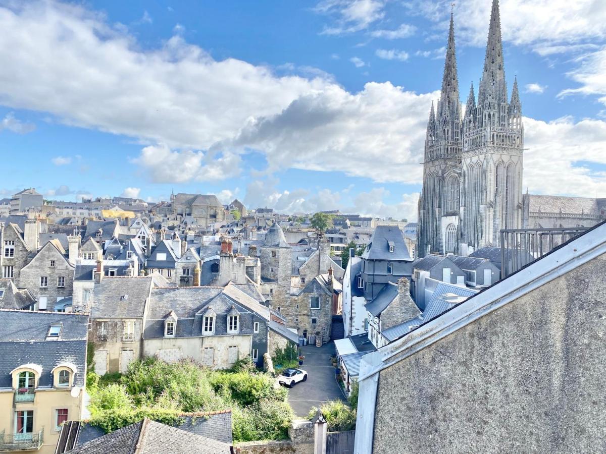 Le Nid Des Quais - Vue Panoramique Au Coeur De La Ville - Wifi - Entree Autonome Кимпер Екстериор снимка