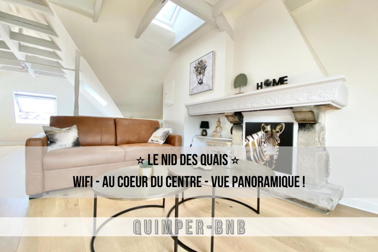 Le Nid Des Quais - Vue Panoramique Au Coeur De La Ville - Wifi - Entree Autonome Кимпер Екстериор снимка
